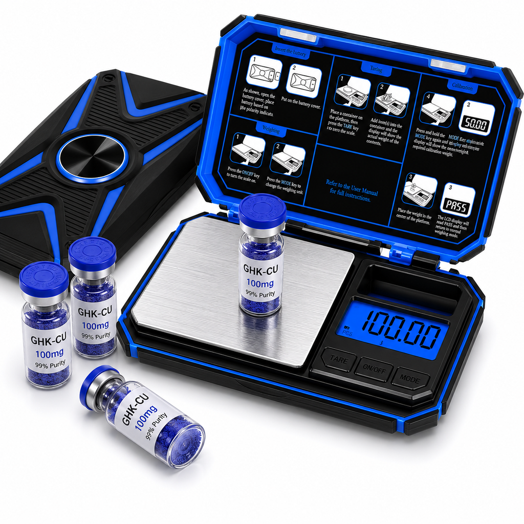 Digital Pocket Scale, 200g x 0.01g, High-Precision Gram Scale with 50g Calibration Weight, 6 Units, for Powder, Supplements, Jewelry