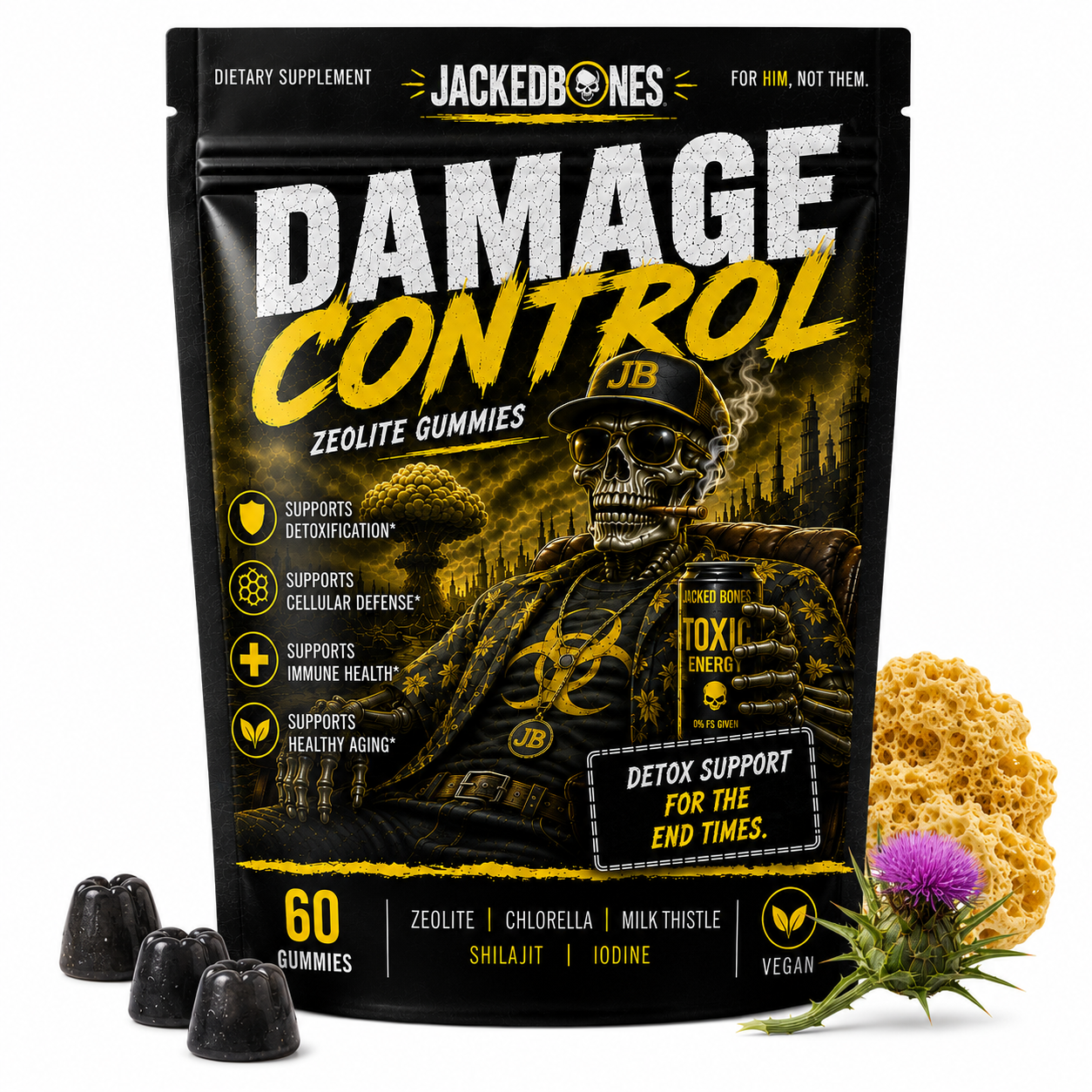 JACKED BONES® Damage Control: Zeolite Gummies