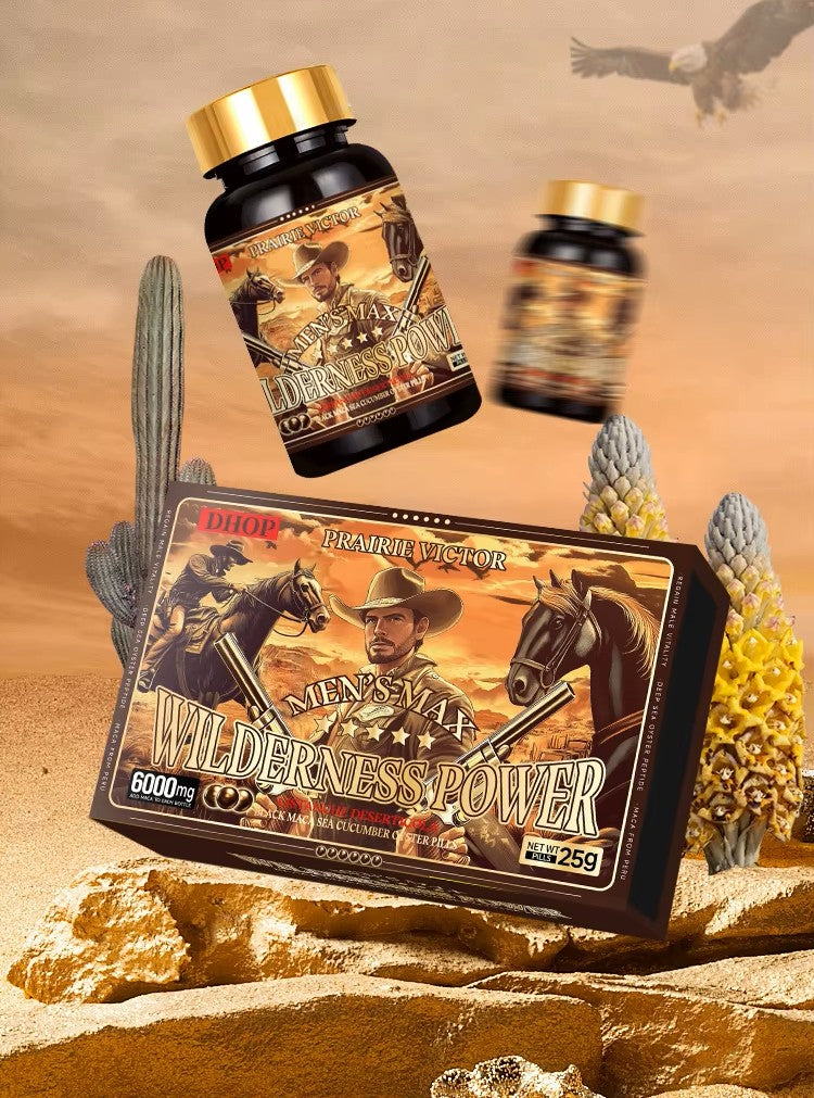 Men's Max Vitality Support: Wilderness Power | 6000 MCG | EXTRA STRENGTH