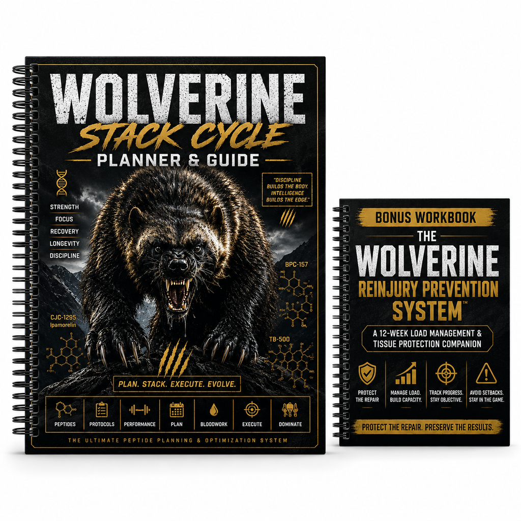 The Wolverine Protocol: 12 Week Peptide Cycle and Recovery Planner for BPC-157 & TB-500 Stack