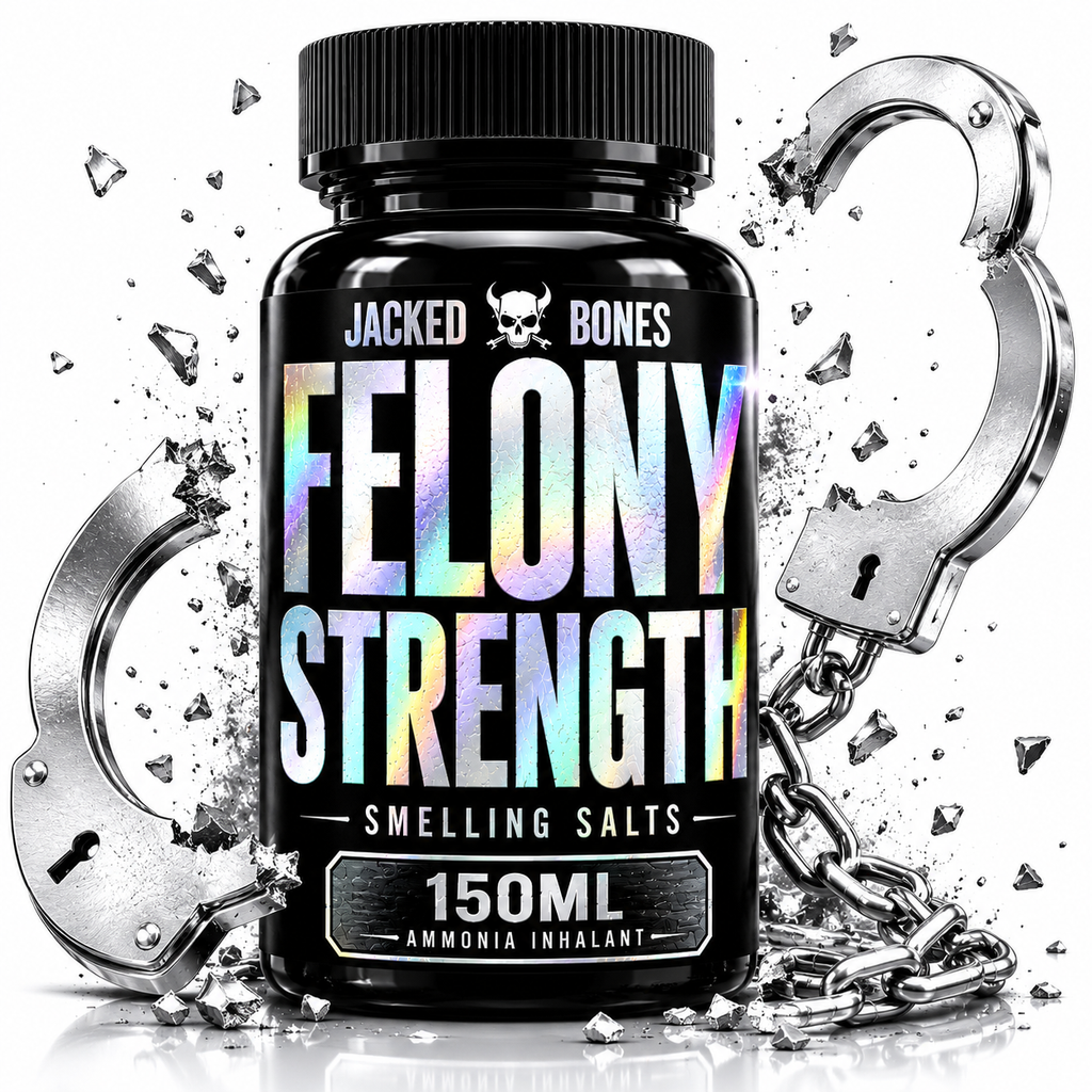 Felony Strength: X-Strong Smelling Salts XL 150cc | Jacked Bones