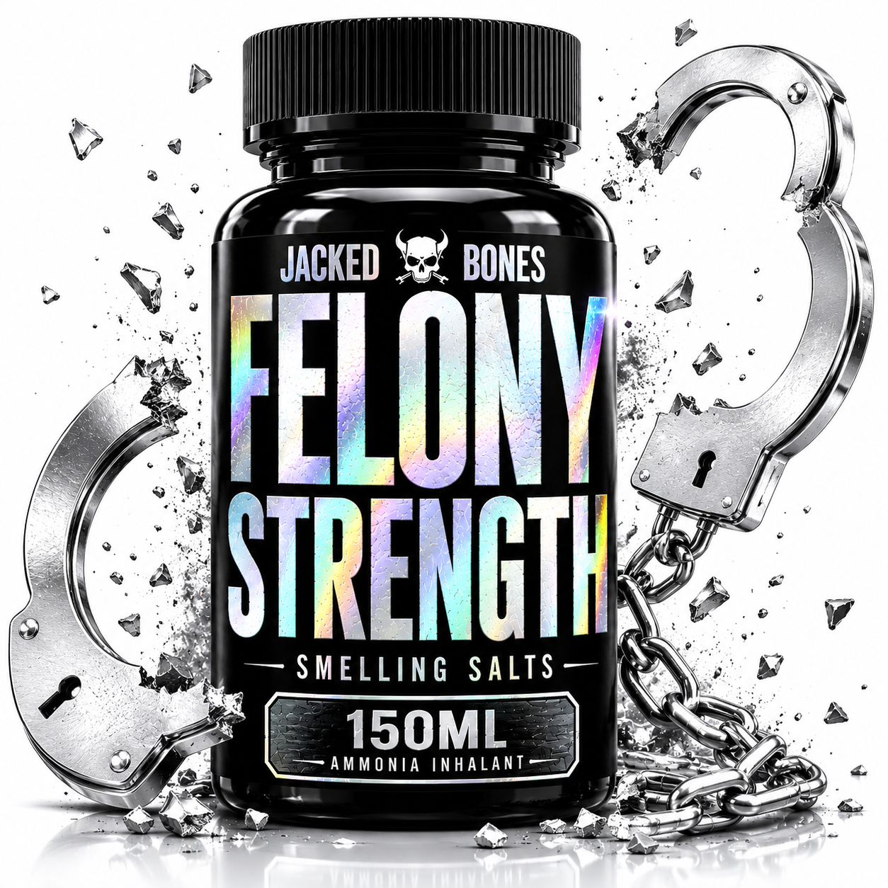 Felony Strength: X-Strong Smelling Salts XL 150cc | Jacked Bones