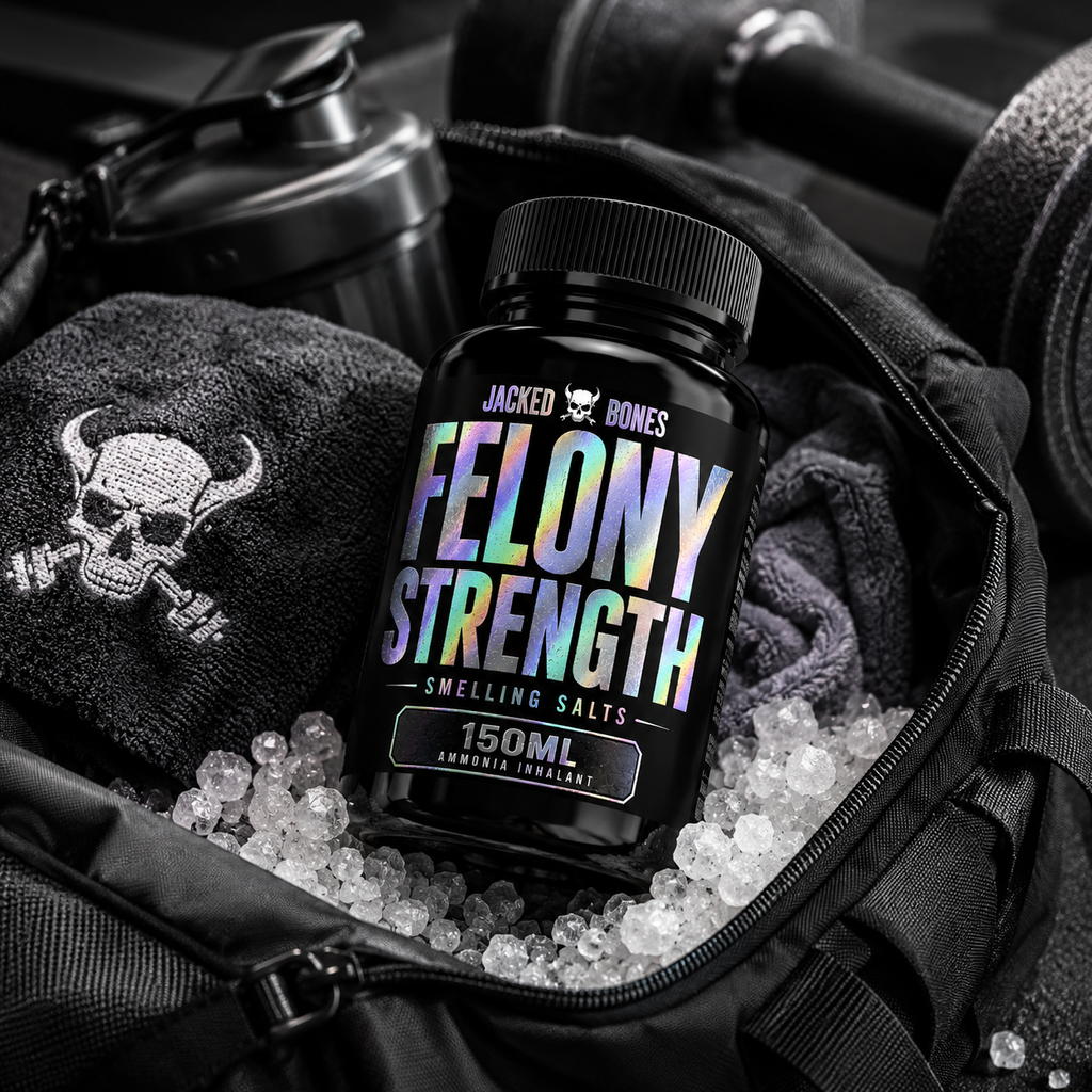 Felony Strength: X-Strong Smelling Salts XL 150cc | Jacked Bones