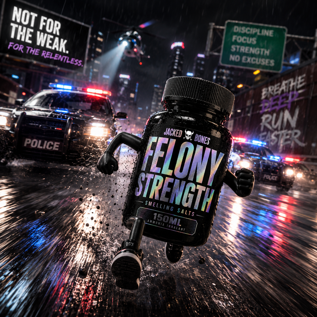 Felony Strength: X-Strong Smelling Salts XL 150cc | Jacked Bones