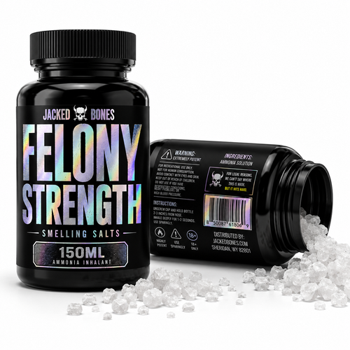 Felony Strength: X-Strong Smelling Salts XL 150cc | Jacked Bones