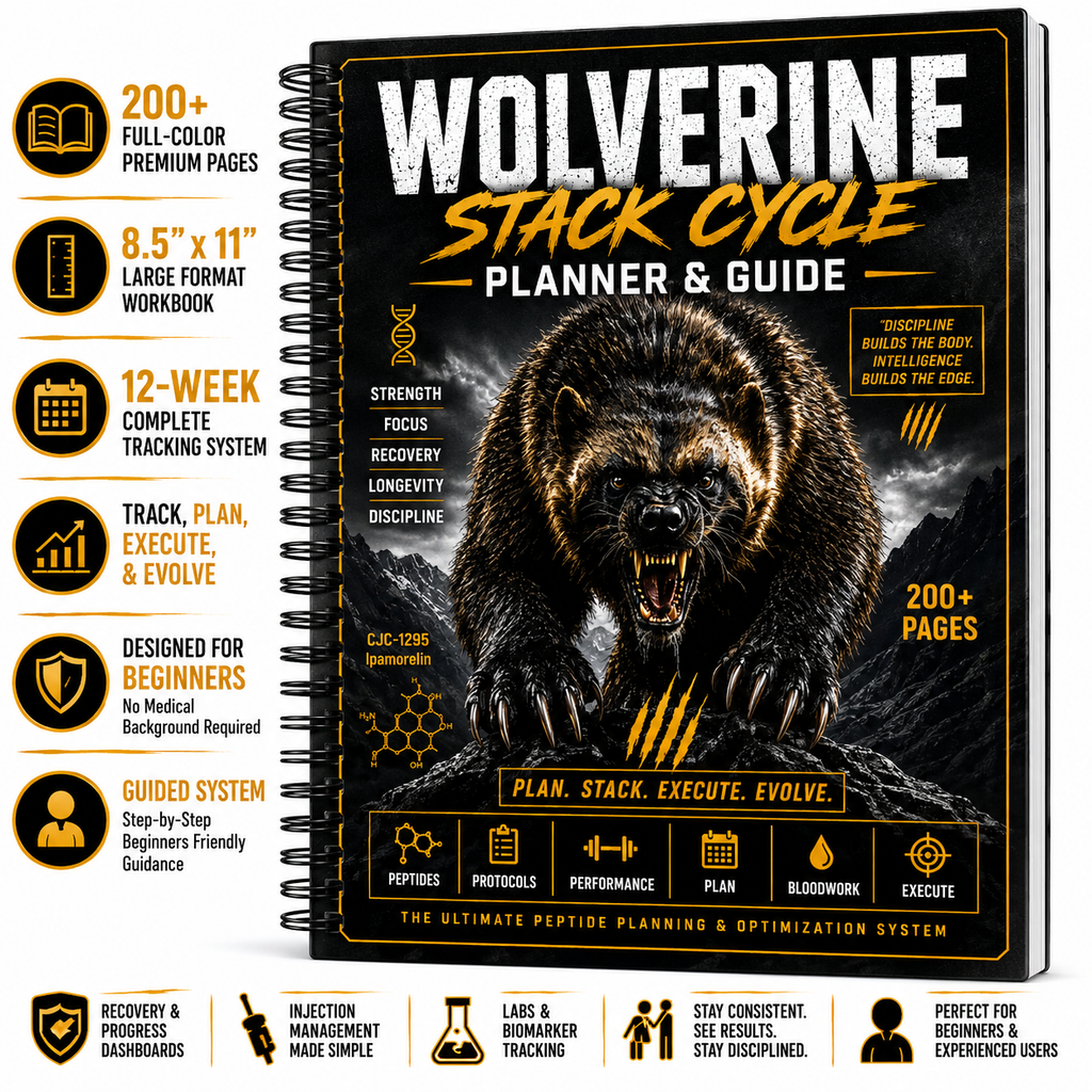 The Wolverine Protocol: 12 Week Peptide Cycle and Recovery Planner for BPC-157 & TB-500 Stack
