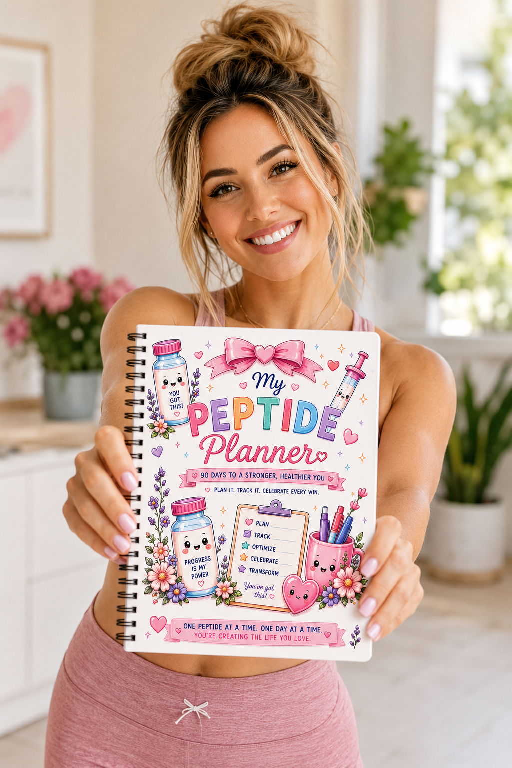 90 Day Beginner Peptide Guide & Planner for Women: GLPs & More