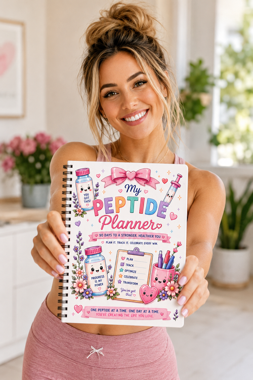 90 Day Beginner Peptide Guide & Planner for Women: GLPs & More