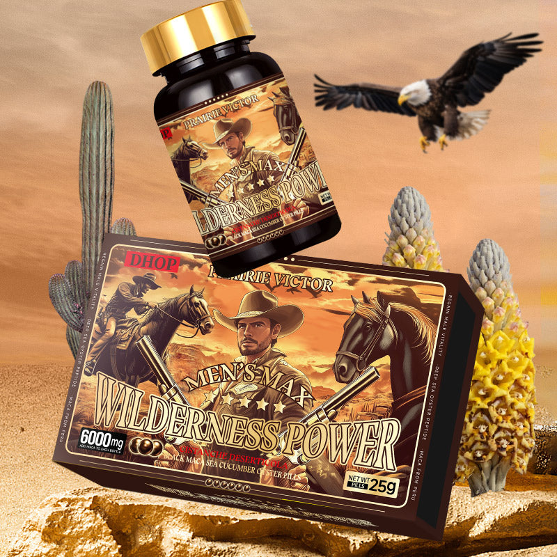 Men's Max Vitality Support: Wilderness Power | 6000 MCG | EXTRA STRENGTH